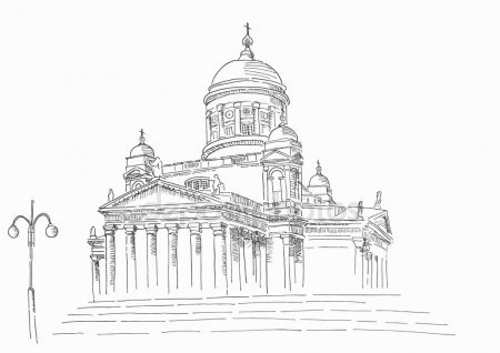 раскраска исаакиевский собор фото