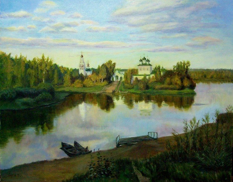 левитан вечерний звон фото