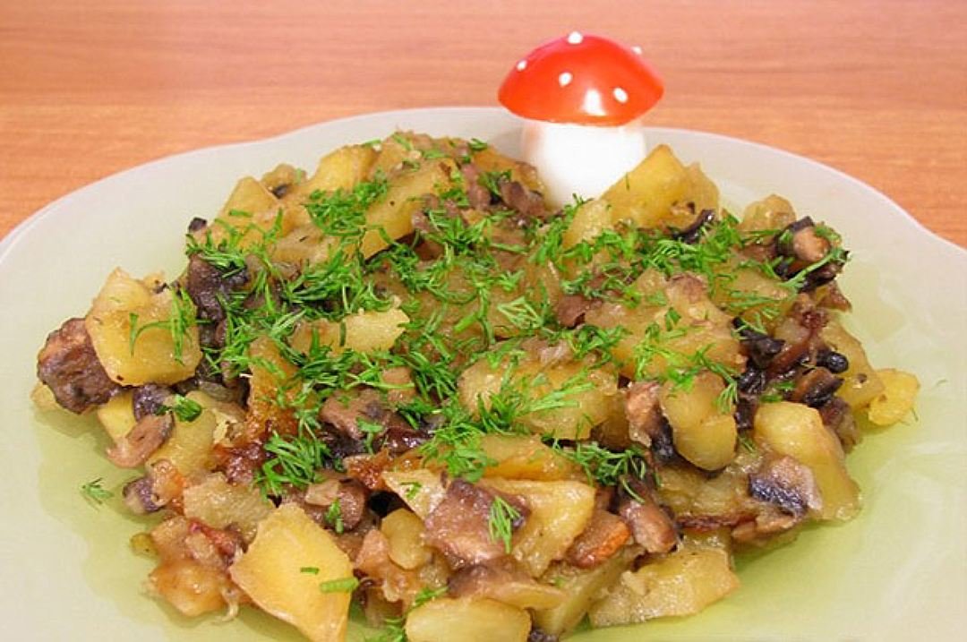 грибы с картошкой фото