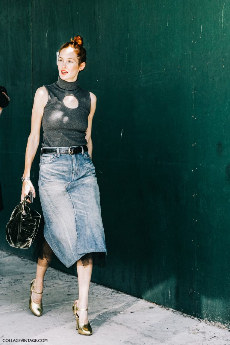 NYFW New York Fashion Week SS17 Street Style Outfits Collage Vintage Vintage Del Pozo Michael Kors Hugo Boss 142 1600x2400 768x1152