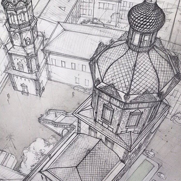 рисунки архитектура фото