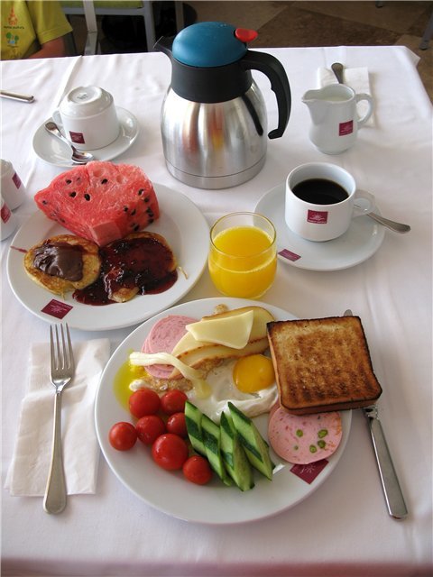 вкусный и красивый завтрак фото