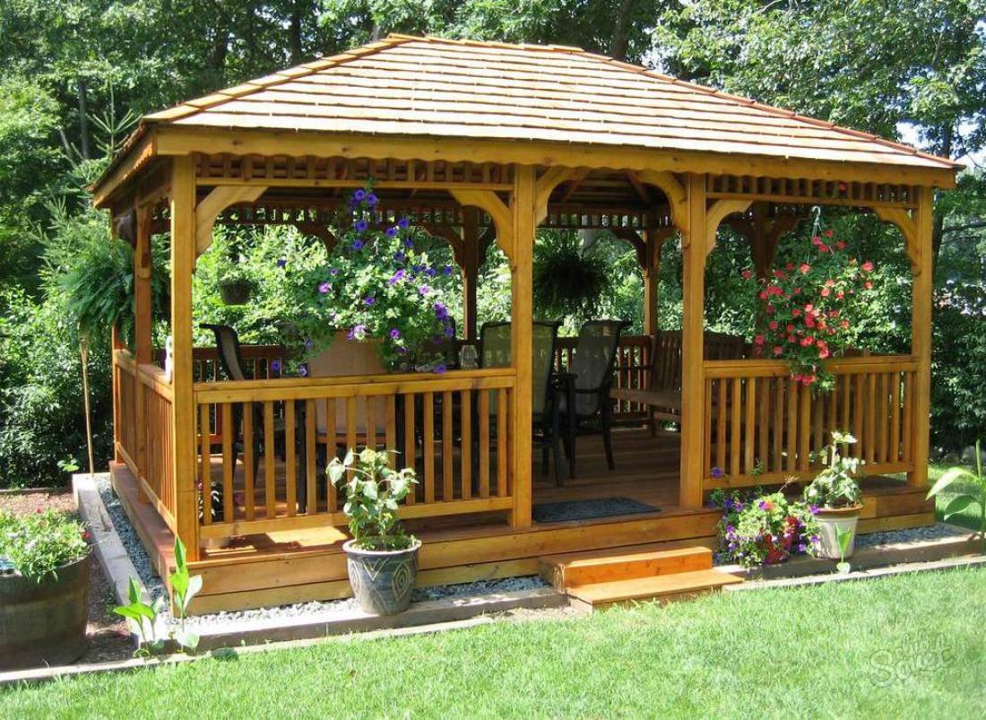 wooden gazebo беседки фото