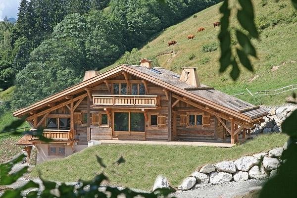 крыши для домов в стиле шале фото