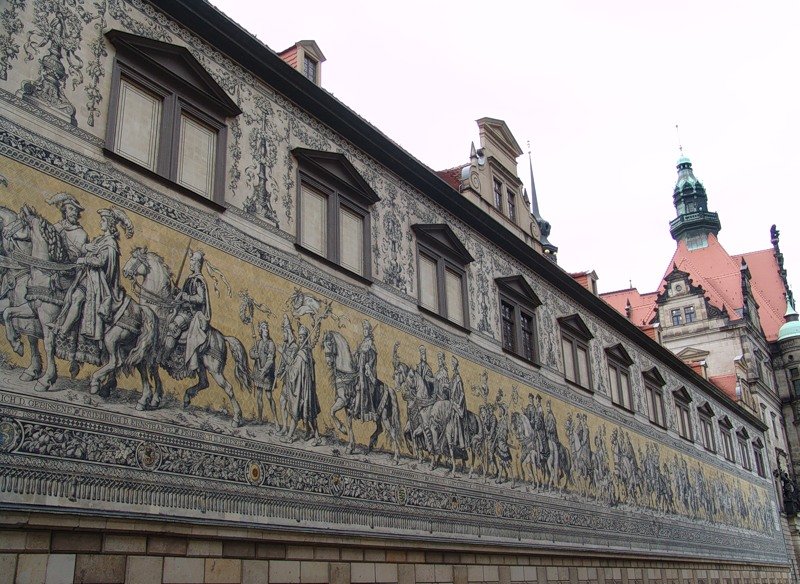 стена королей в дрездене фото