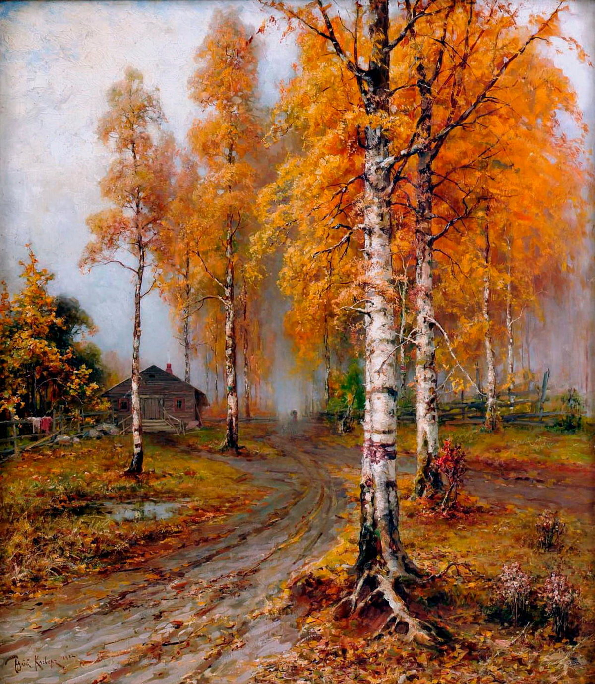 осень картины фото