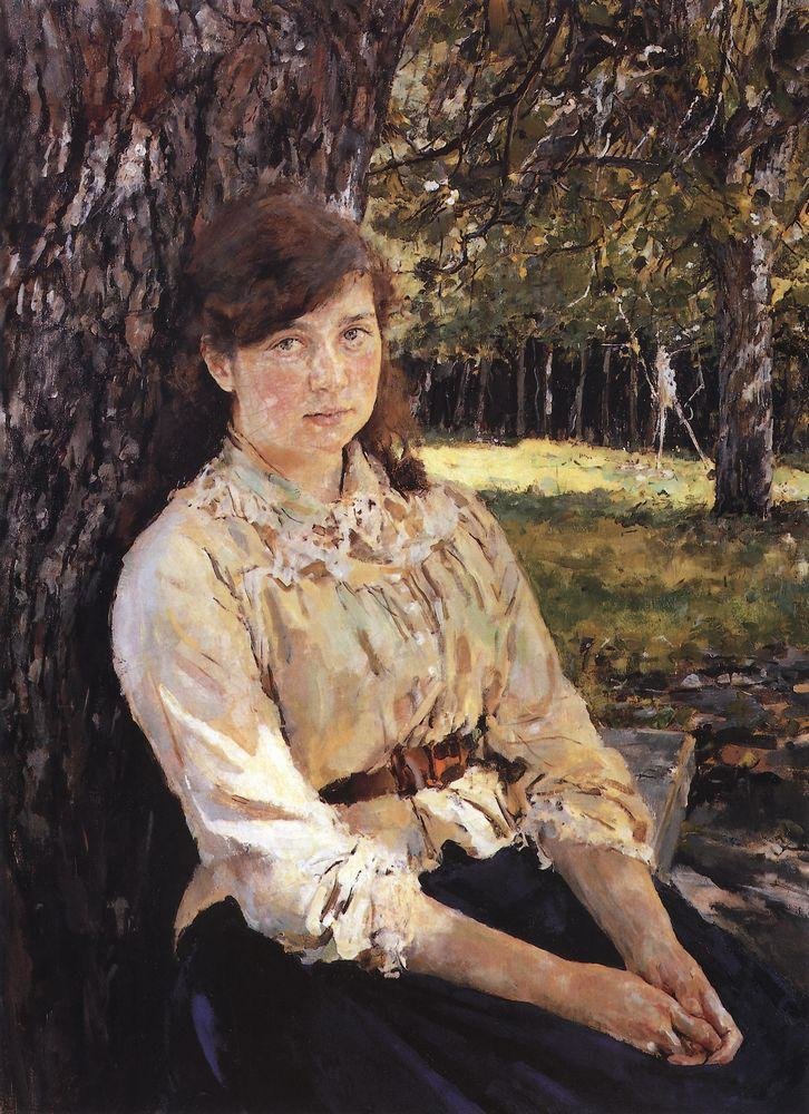 серов девушка освещенная солнцем фото