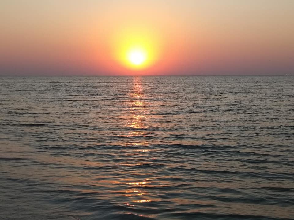 черное море закат фото