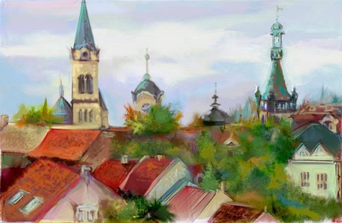 акварельная картина фото