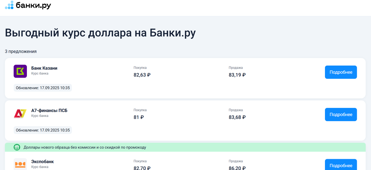 В каких банках Москвы можно выгодно купить доллар?