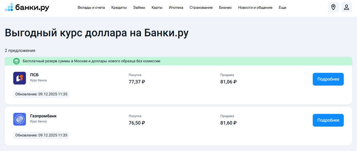 Нашли выгодный курс обмена доллара