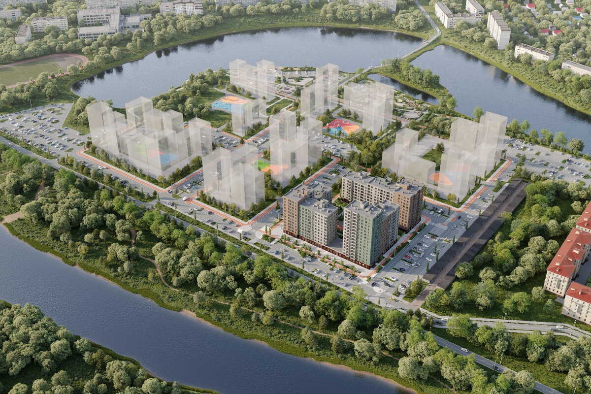 Новый район в Кургане с парком у воды - ЖК «Островский»