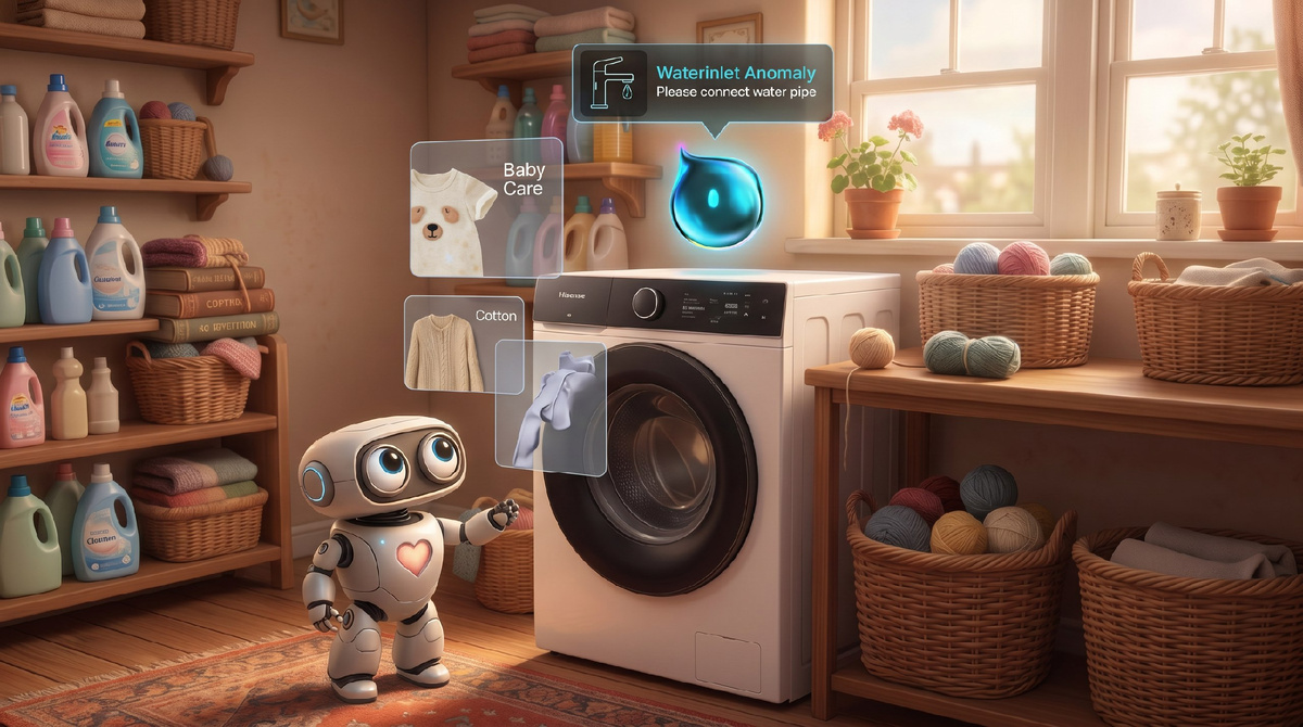 Что умеет стиральная машина Hisense с ИИ