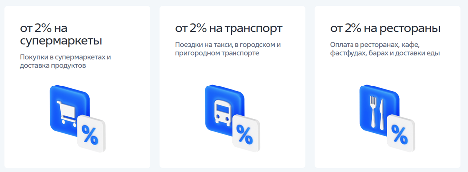 Популярные категории — это самые распространенные статьи ежедневных расходов, поэтому кешбэк возвращается почти с каждой покупки