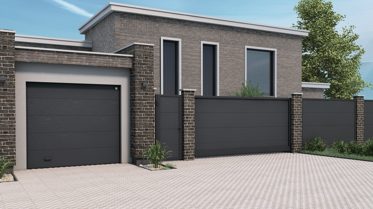 Скидка 12% на въездные ворота с покрытием муар