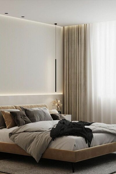 Сон в обрамлении красоты: как оформить стену за кроватью