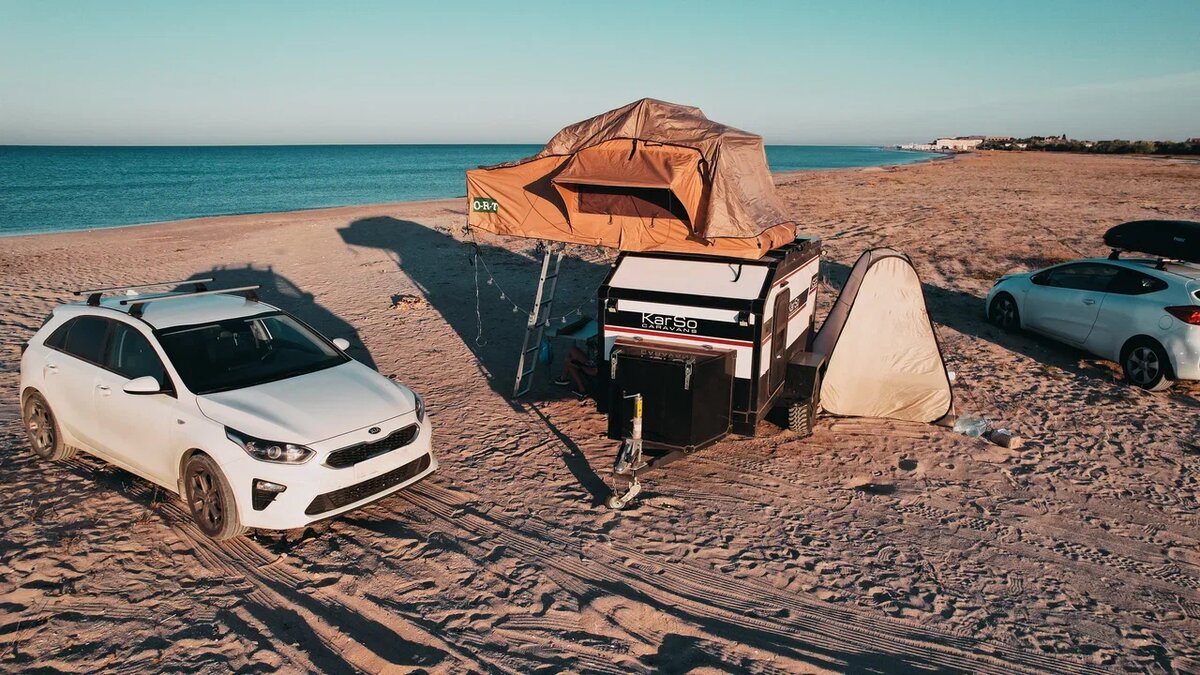 Поездка Санкт-Петербург-Дагестан-Крым с прицепом KarSo Caravans - модель KS28