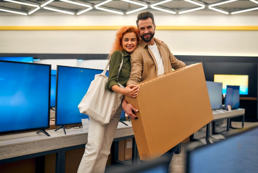 Дом для кота и много чего еще из коробки для ТВ