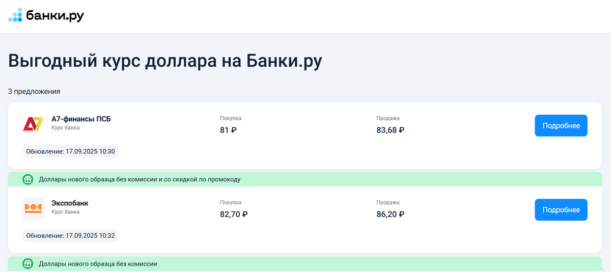 Нашли выгодный курс обмена доллара
