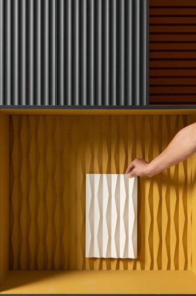 3D стеновые покрытия: сверху W109 VALLEY, снизу W112 RIDGE