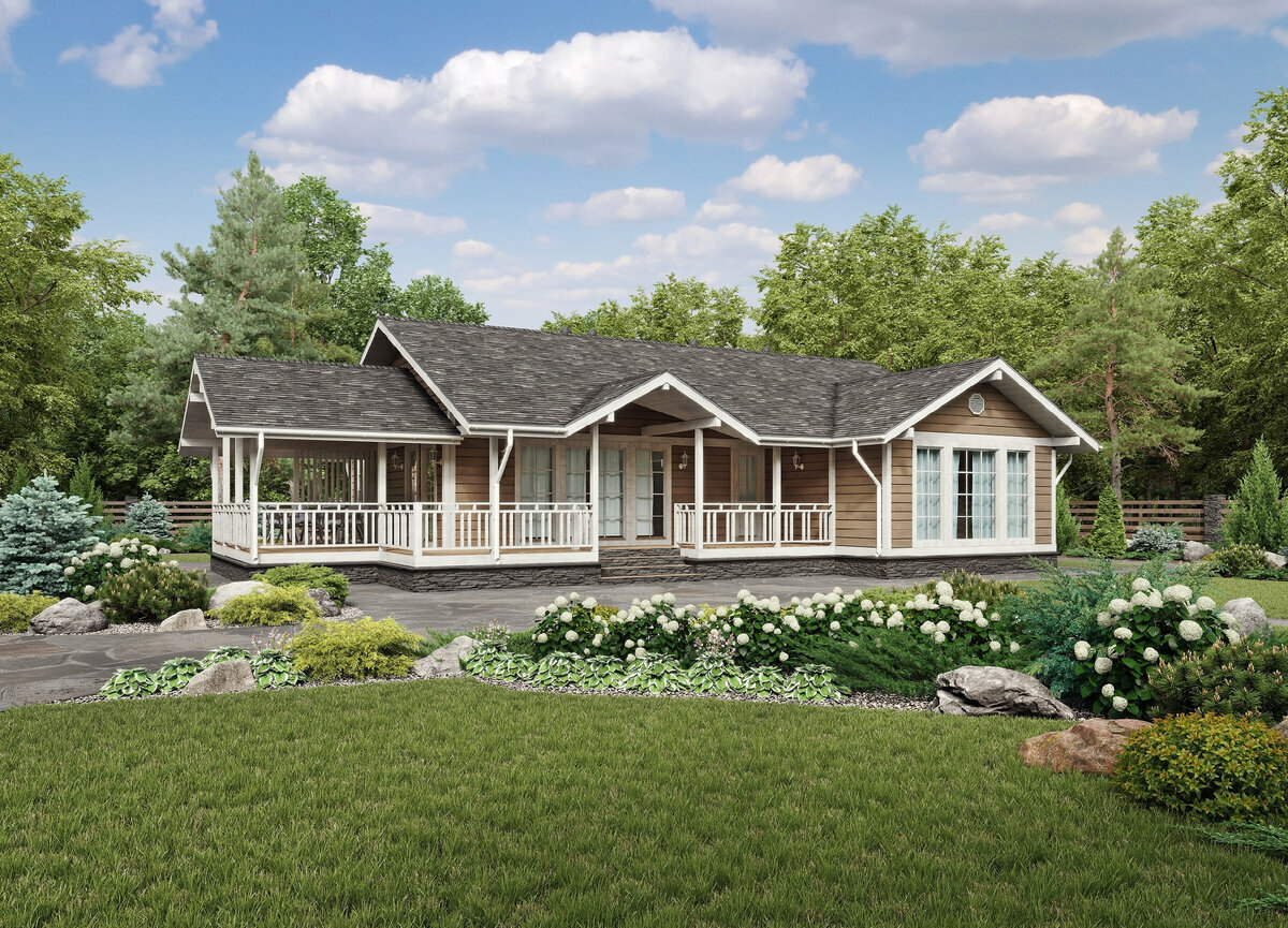 Как обустроить одноэтажный дом: советы и примеры