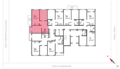 51,4 м², 3-комнатная квартира 5 190 000 ₽ - изображение 33