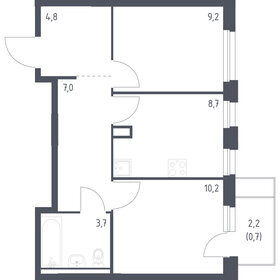 Квартира 44,3 м², 2-комнатная - изображение 1