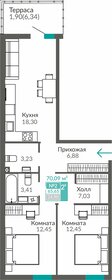 Квартира 65,7 м², 2-комнатная - изображение 1