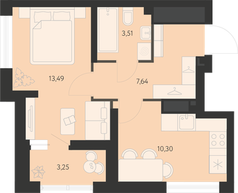 36,6 м², 1-комнатная квартира 4 737 000 ₽ - изображение 1