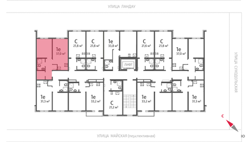 37,3 м², 1-комнатная квартира 8 800 000 ₽ - изображение 31