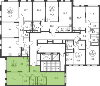 61,8 м², 2-комнатная квартира 18 144 660 ₽ - изображение 47