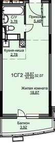 Квартира 32,5 м², студия - изображение 1