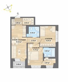 71,8 м², 2-комнатная квартира 6 100 000 ₽ - изображение 24