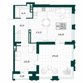 Квартира 80,3 м², 3-комнатная - изображение 1