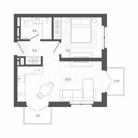 42,9 м², 2-комнатная квартира 7 897 000 ₽ - изображение 8