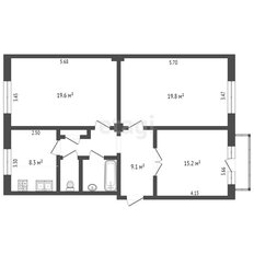 Квартира 77,7 м², 3-комнатная - изображение 5