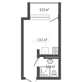 Квартира 22,2 м², 1-комнатные - изображение 2