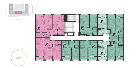 39,6 м², 1-комнатная квартира 5 880 600 ₽ - изображение 11
