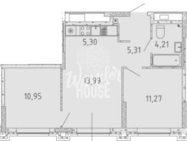 Квартира 51,3 м², 3-комнатная - изображение 1