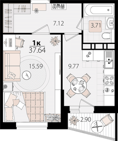 44,8 м², 2-комнатная квартира 4 000 000 ₽ - изображение 53
