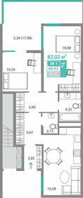 Квартира 69,4 м², 2-комнатная - изображение 1