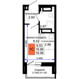 18,6 м², квартира-студия 2 654 080 ₽ - изображение 18