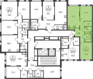 Квартира 61,8 м², 2-комнатная - изображение 2