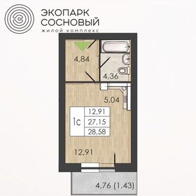 31,9 м², 1-комнатная квартира 4 733 228 ₽ - изображение 45