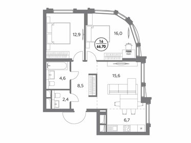 68,1 м², 2-комнатная квартира 32 415 600 ₽ - изображение 6