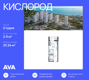 23,2 м², квартира-студия 10 279 052 ₽ - изображение 11