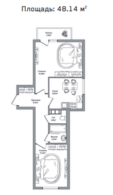 Квартира 48,1 м², 2-комнатная - изображение 4