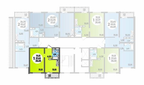 42 м², 1-комнатная квартира 5 500 000 ₽ - изображение 103