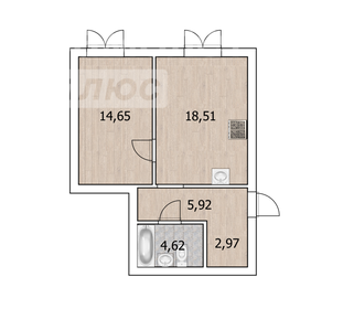 Квартира 46,9 м², 2-комнатная - изображение 5