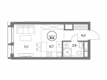 29,4 м², квартира-студия 16 905 000 ₽ - изображение 9